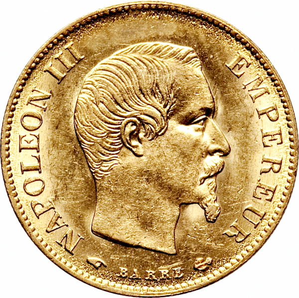 10 francs or napoléon III petit module