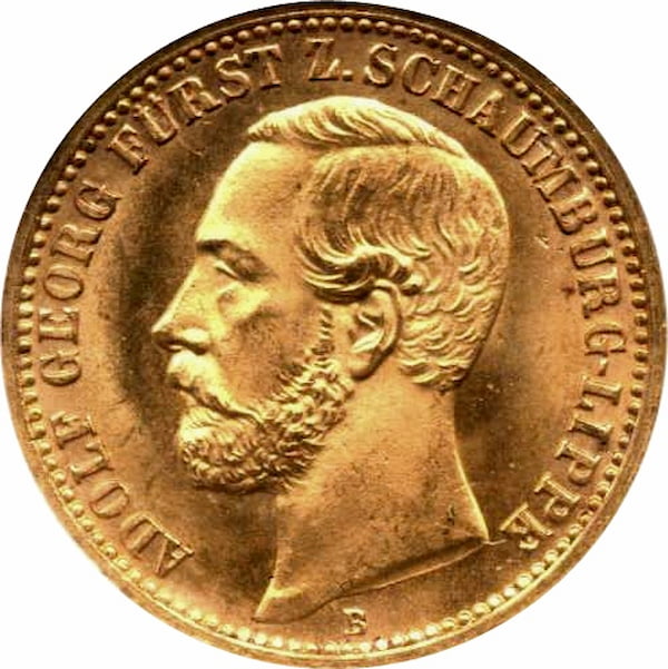 20 Mark Or Adolf Georg 1874