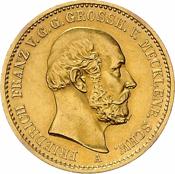 20 Mark Or Friedrich Franz II 1872