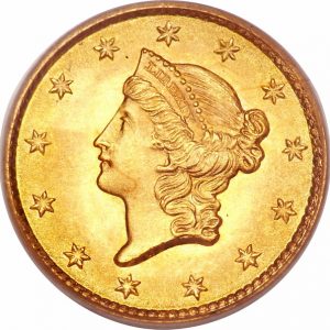 Pièce 1 Dollar Or Liberty 1849 à 1854