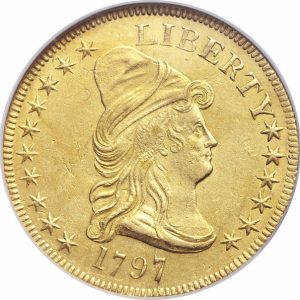 Pièce 10 Dollars Or Liberty 1797 à 1804 Recto
