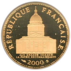 Pièce 100 Francs Panthéon Belle Epreuve Recto