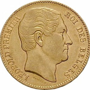 Pièce 20 Francs Or Leopold Ier - Union Latine Recto