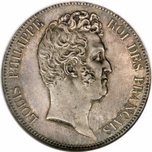 Pièce 5 Francs Louis Philippe 1830 Recto