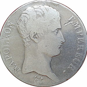 Pièce 5 Francs Napoléon Empereur 1806 et 1807 Recto