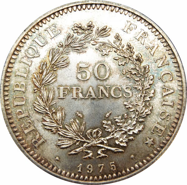 Pièce 50 Francs Hercule Recto