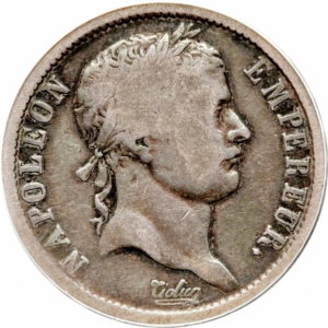 Pièce 2 Francs Napoléon 1807 et 1808 Recto
