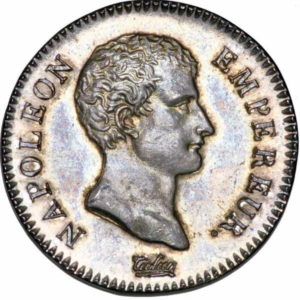 Pièce 2 Francs Napoléon Empereur Recto