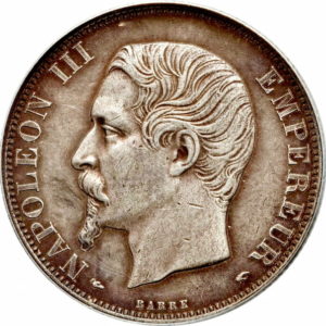 Pièce 2 Francs Napoléon III 1853 à 1859 Recto