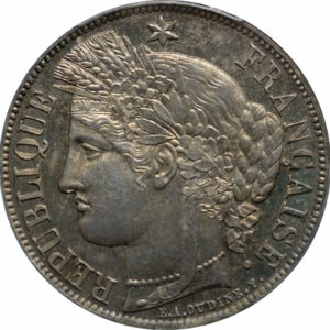 Pièce 5 Francs Ceres avec Légende Recto
