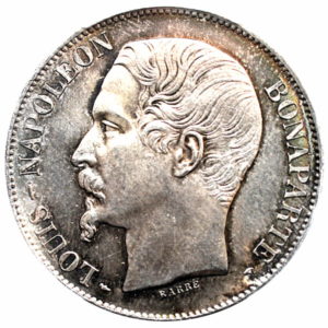 Pièce 5 Francs Louis-Napoléon Bonaparte Recto