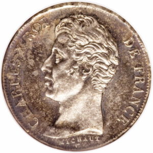 Pièce 1 Franc Charles X 1824 à 1830 recto