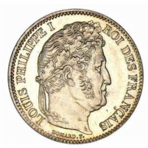 Pièce 1 Franc Louis Philippe 1er 1832 à 1848 recto
