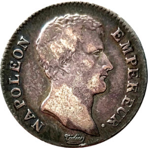 Pièce 1 Franc Napoléon 1806 et 1807 - Recto