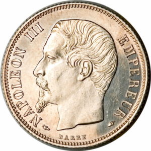 Pièce 1 Franc Napoléon III Tête Nue recto