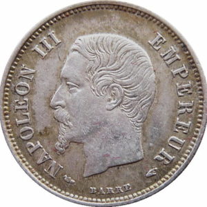 Pièce 20 Centimes Napoléon III 1853 à 1863 recto