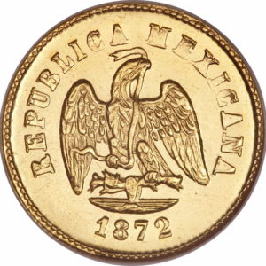 Pièce 2,5 Pesos Or 1870 à 1893 Recto