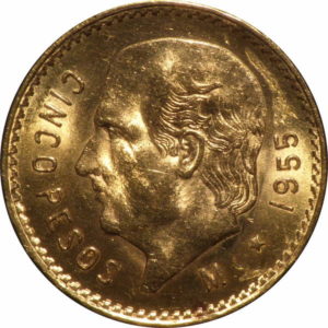 Piece Or 5 Pesos 1905 à 1955 Recto