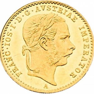 Pièce 1 Ducat Or Franz Joseph I 1867 à 1872 Recto