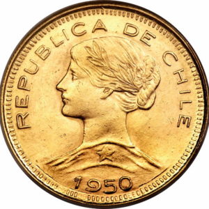Pièce 100 Pesos Or 1926 à 1980 Recto