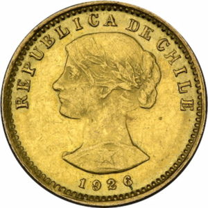 Pièce 20 Pesos Or 1926 à 1980 Recto