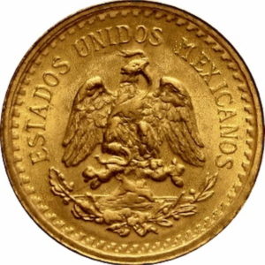 Pièce 2,5 Pesos Or 1918 à 1948 Hidalgo Recto