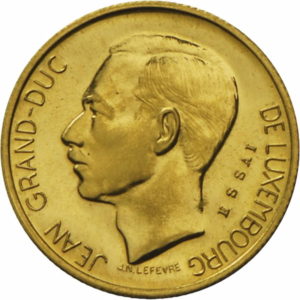 Pièce 5 Francs Or Grand Jean de 1971 Recto