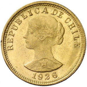 Pièce 50 Pesos Or 1926 à 1974 Recto
