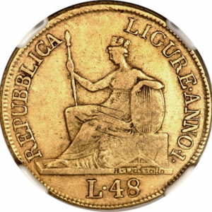 Pièce Or de 48 Lire de 1798 1801 et 1804 Recto