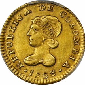Pièce 1 Escudo Or Colombie 1823-1836