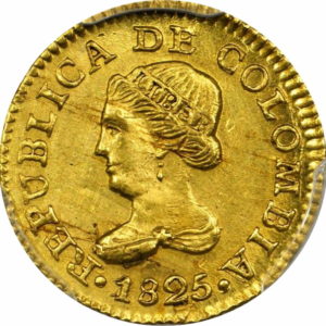 Pièce 1 Peso Or Colombie 1825-1836