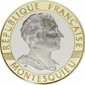 Pièce 10 Francs Or Montesquieu 1989 recto