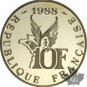 Pièce 10 Francs Or Roland Garros 1988