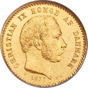Pièce 10 Kroner Or 1873 à 1900