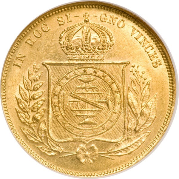 Pièce 10000 Reis Or Pedro II 1889 à 1922 v