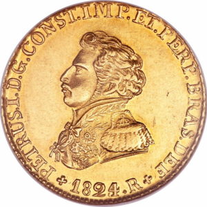 Pièce 4 000 Reis Or Pedro I de 1823 à 1828