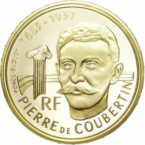 Pièce 500 Francs Or JO d'Hiver 1991 recto