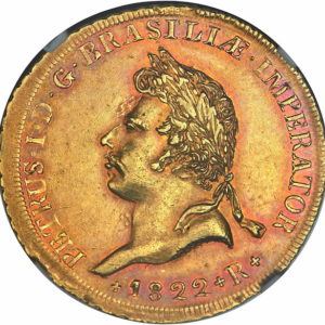 Pièce 6 400 Reis Or Pedro I 1822