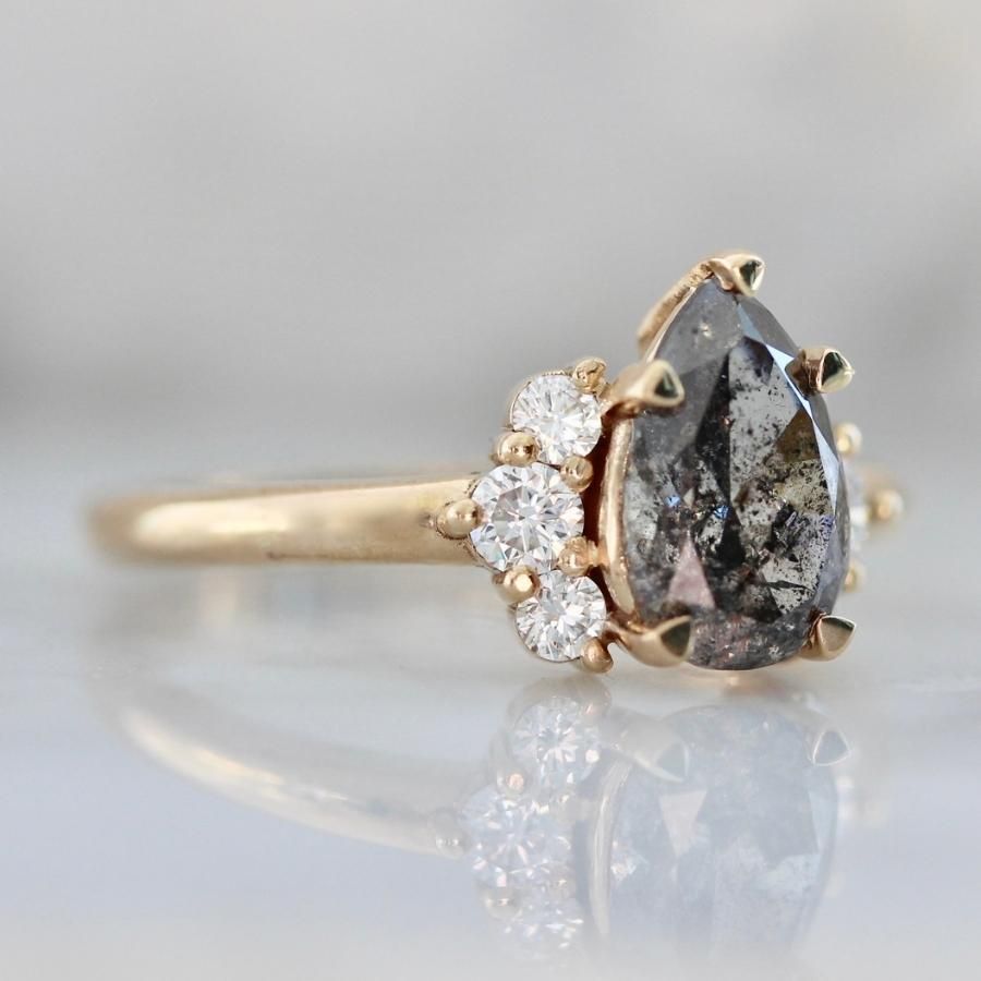 Miss Fortune Salt & Pepper Pear Cut Diamond Ring - 5_5.jpeg