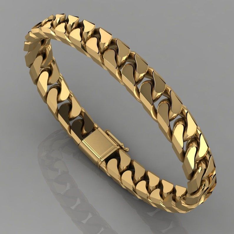 Modern Miami Cuban Link Solid Gold Bracelet _ Etsy.jpeg