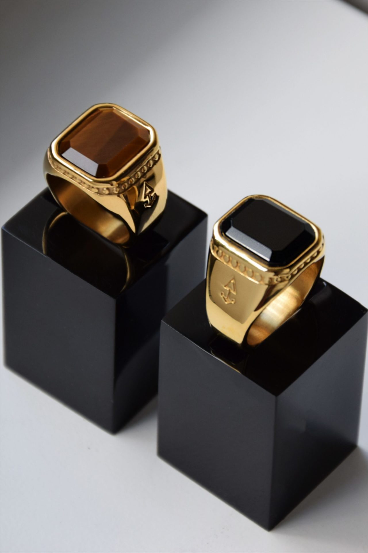 Signet Ring -ONYX RING , Stone RING, TIGER EYE RING.jpeg