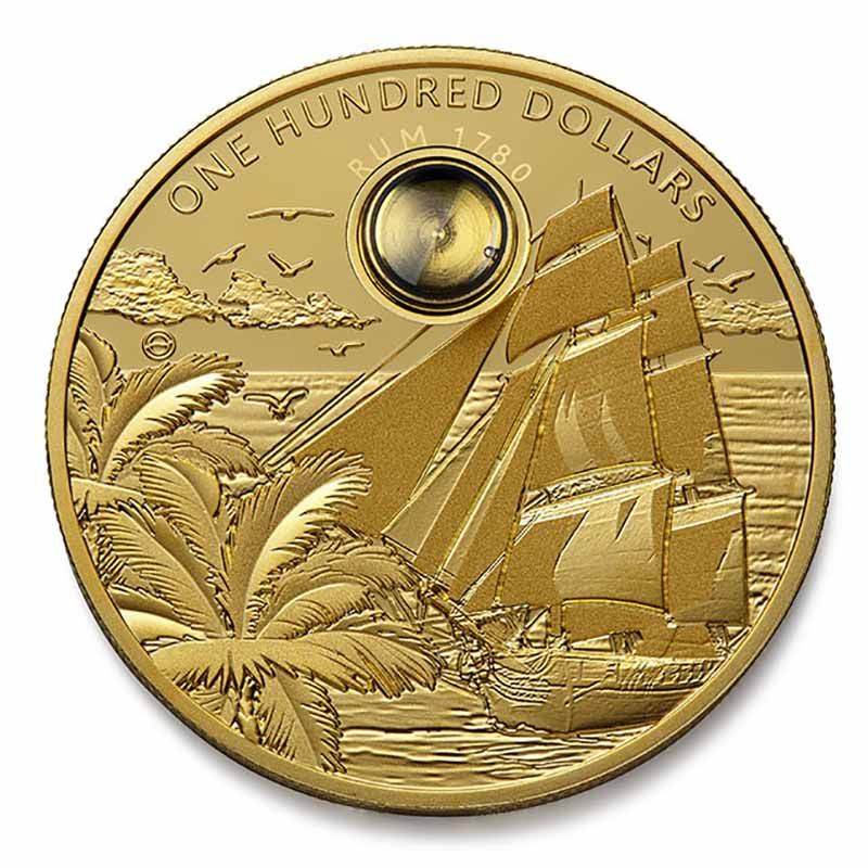 2018 Barbados 2 Ounce Spirit Coins – Rum Gold Proof Coin 2018 Barbados 2 Ounce Spirit Coins - Rum Gold Proof Coin