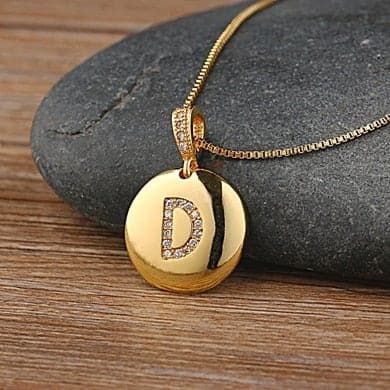 Gallet – collier lettre – D Gallet - collier lettre - D