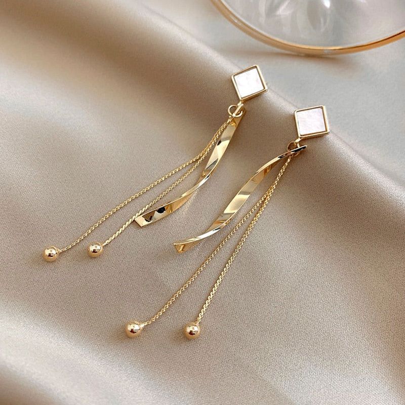 Vintage Long Drop Earrings - 38