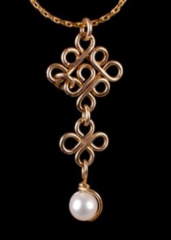 14k Goldfilled Pendant With a Fresh Water Pearl _ Etsy
