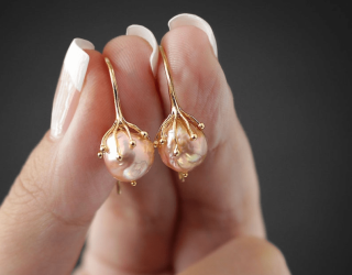 Pearl Earrings Real Pearl Earrings Gold Silver Earrings _ Etsy UK